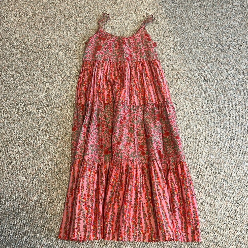 Roller Rabbit Long Pink Maxi Dress